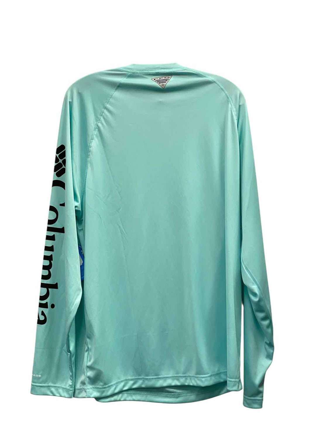 Columbia Size L Cyan Athletic Long Sleeve