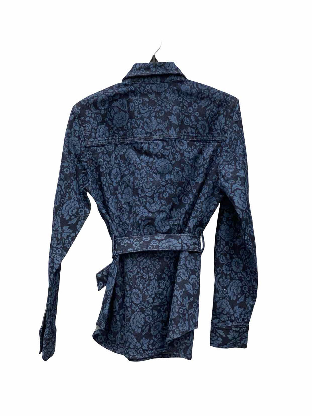 Ann Taylor Size MT Denim Floral Jacket