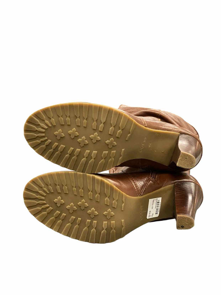 Guess Shoe Size 9 Brown Leather Boots(knee)