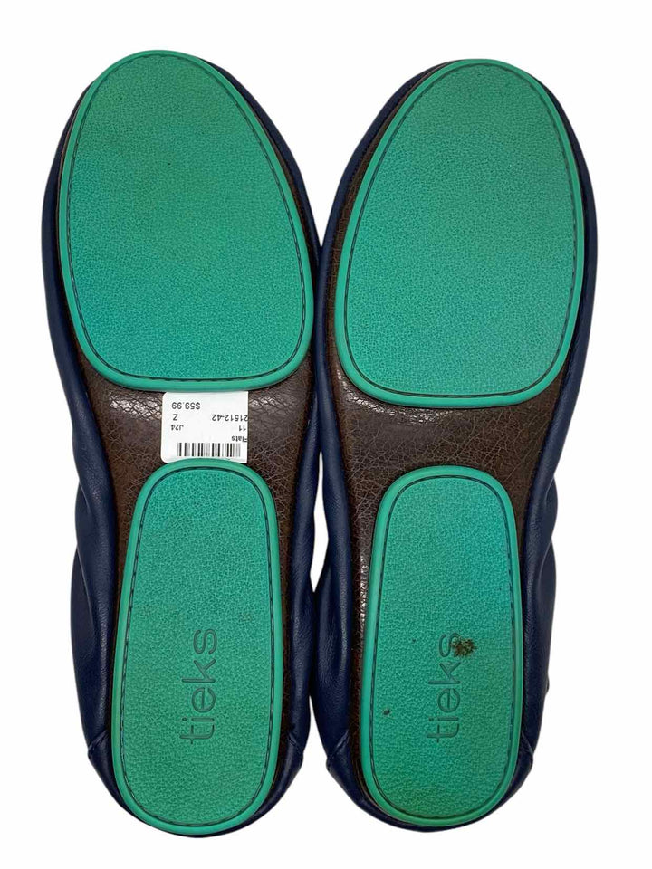 Tieks Shoe Size 11 Blue Leather Flats