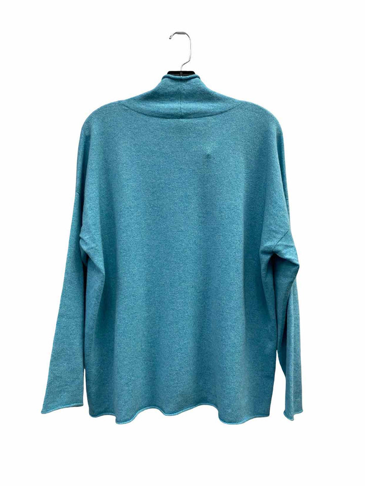 Eileen Fisher Size XL Blue 100% cashmere Sweater