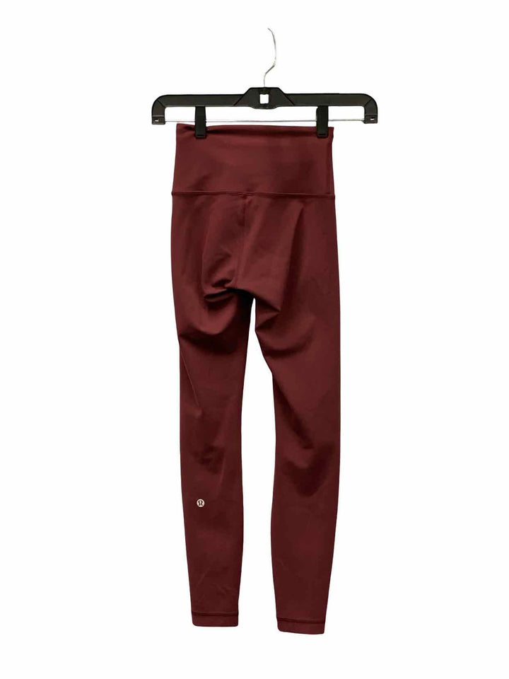 Lululemon Size 2 Burgundy Athletic Pants