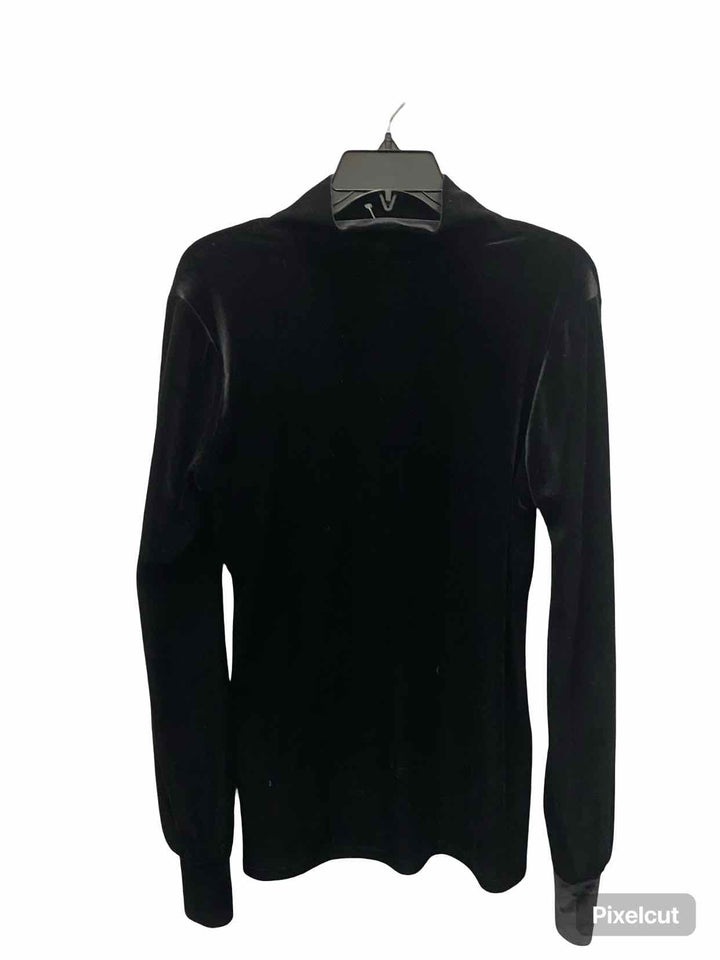 Halogen Size 1X Black Velvet Long Sleeve Shirts
