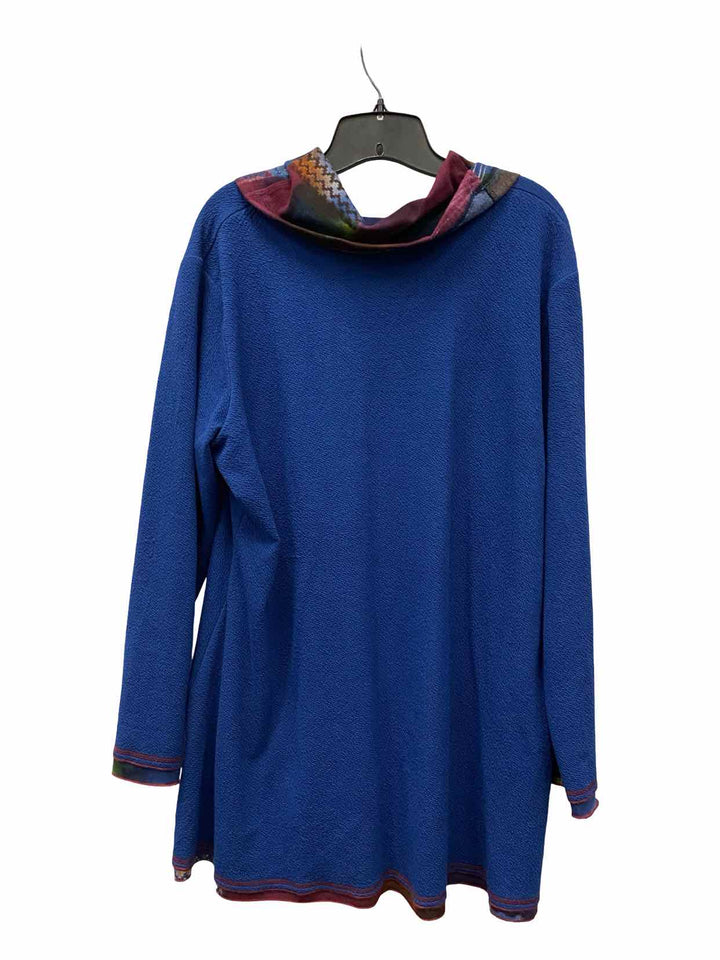 Parsley & Sage Size XL Blue Multi Long Sleeve Shirts