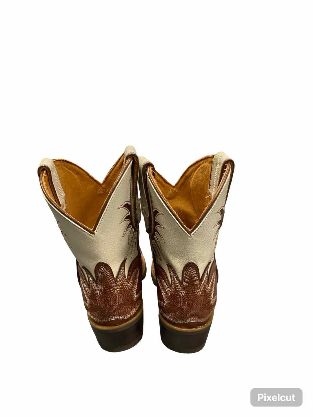 Desert Bloom Shoe Size 7.5 Brown Leather Prickly Pear Saddle Lace Boots(Ankle)