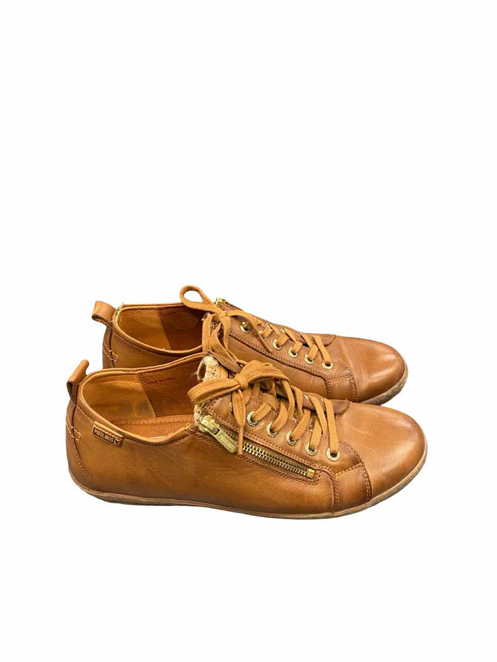 Pikolinos Shoe Size 40 Tan Leather Sneakers