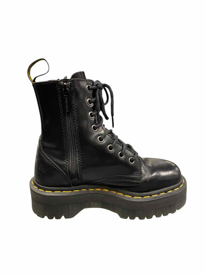 Dr. Marten Shoe Size 5 Black Leather Jadon Boots(Ankle)