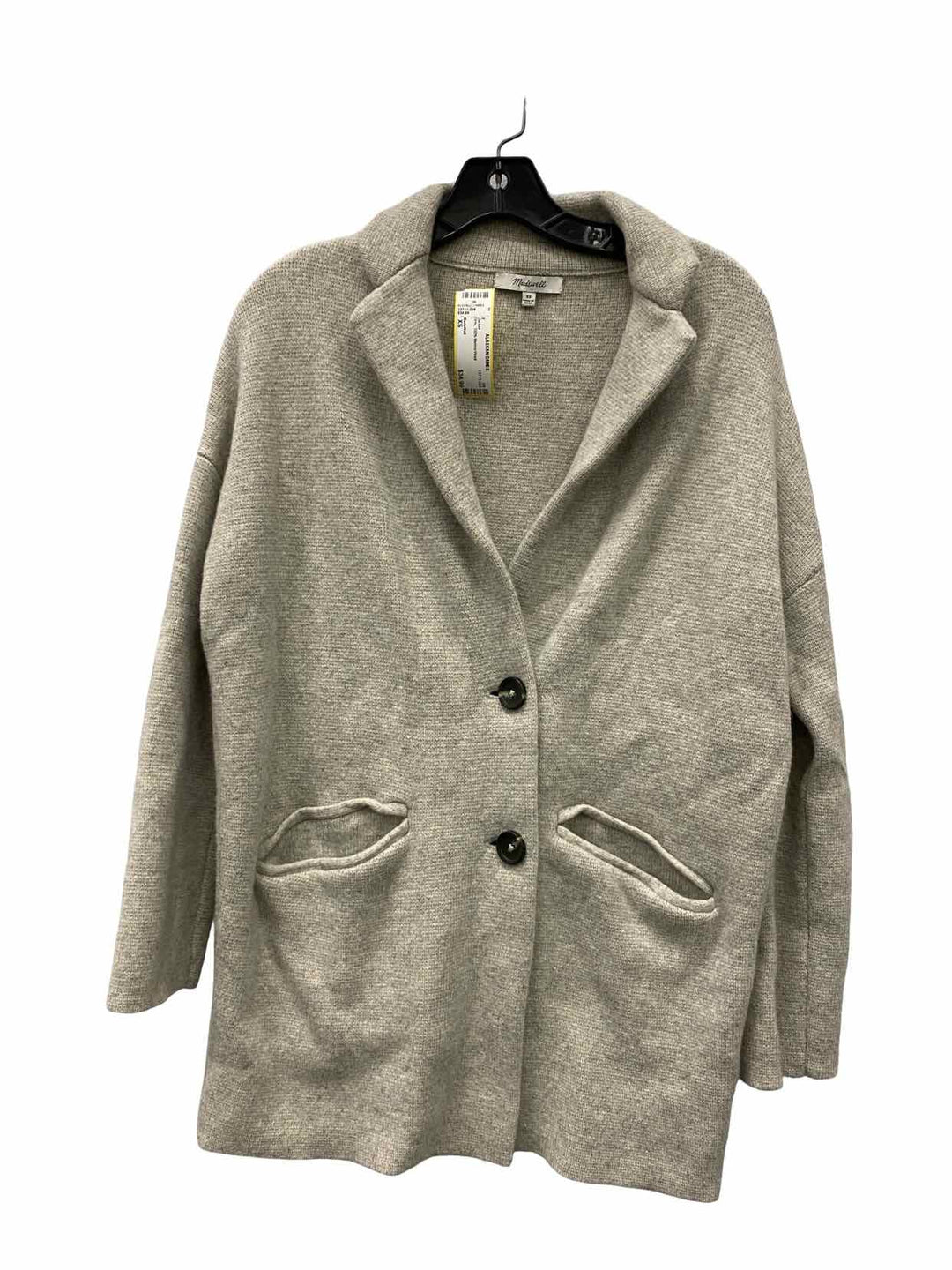 MadeWell Size XS Grey 100% Merino Wool Jacket