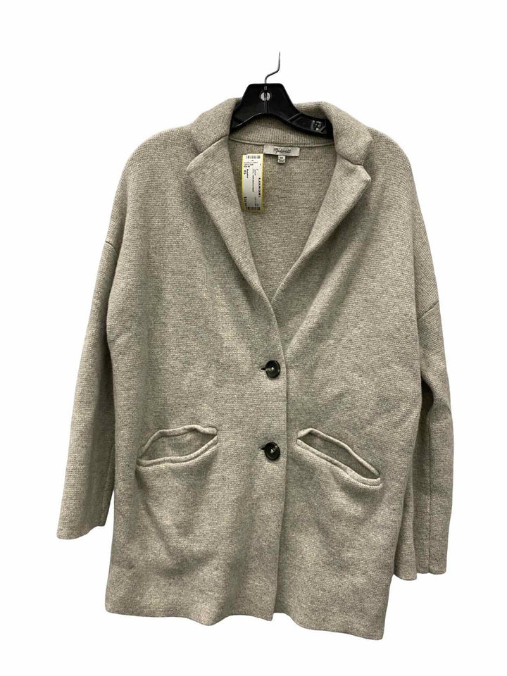 MadeWell Size XS Grey 100% Merino Wool Jacket