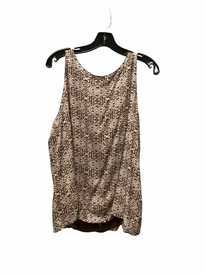 Noonday Collection Size L Tan Brown Tribal Tank Top