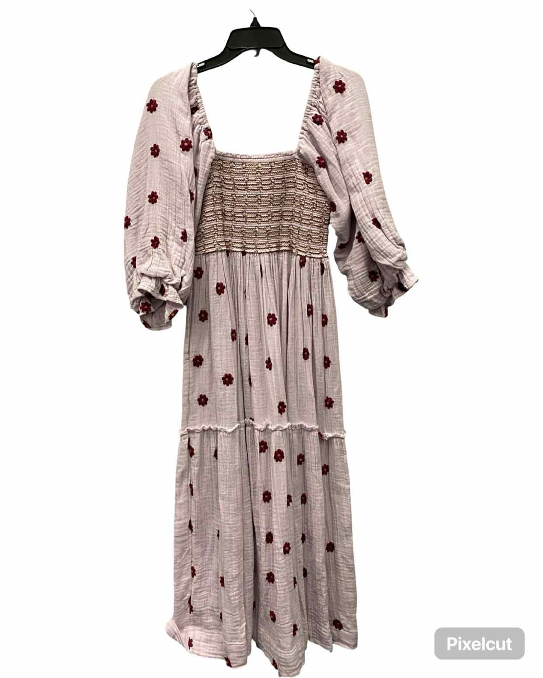 Free People Size S Purple Red Flowers Dress