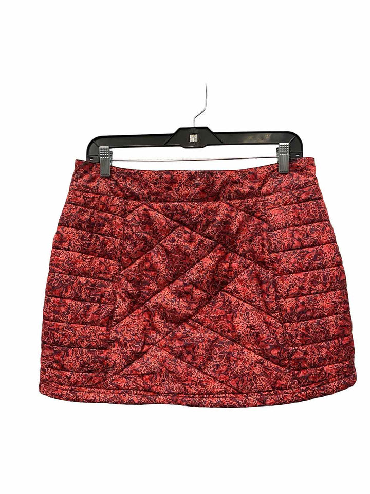 Smartwool Size M Red Print Skirt