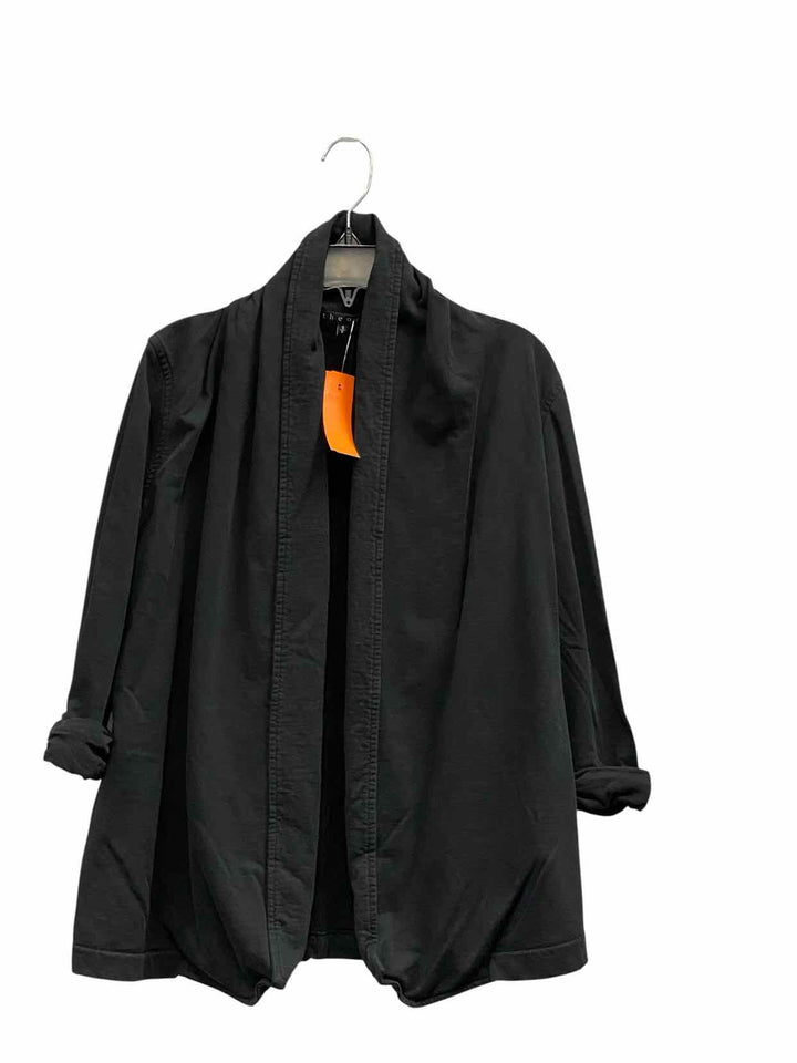 Theory Size S Black 100% Cotton Long Sleeve Shirts