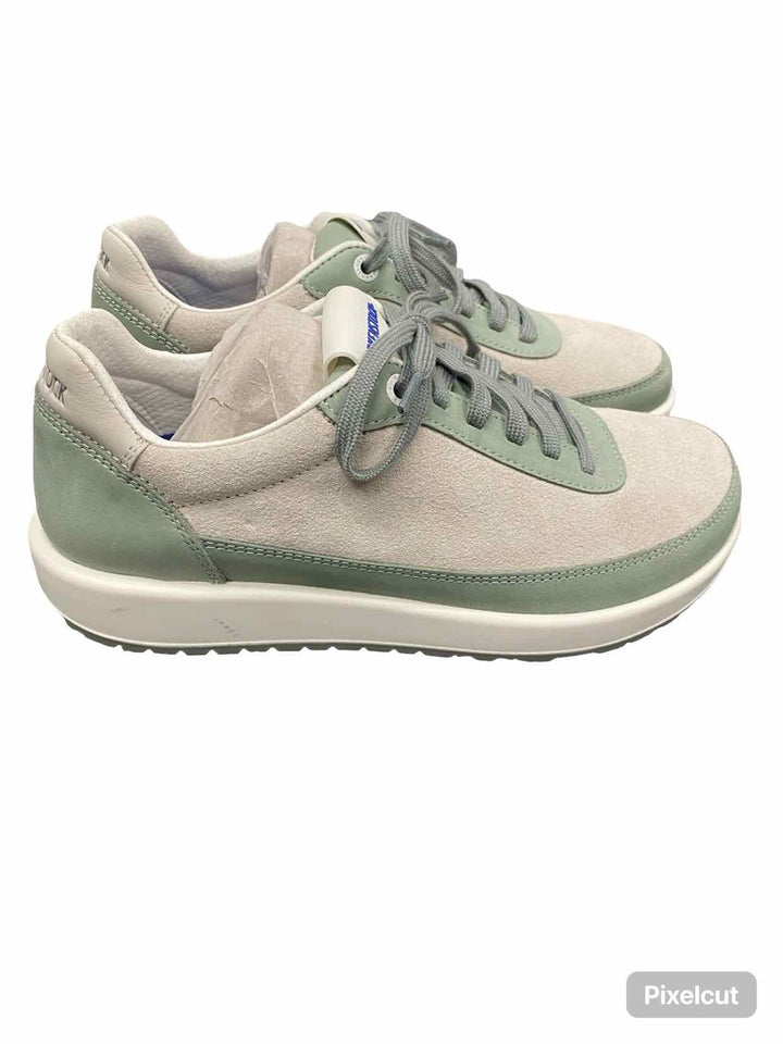 Birkenstock Shoe Size 38 Sage/Antique White Leather Honnef City Sneakers