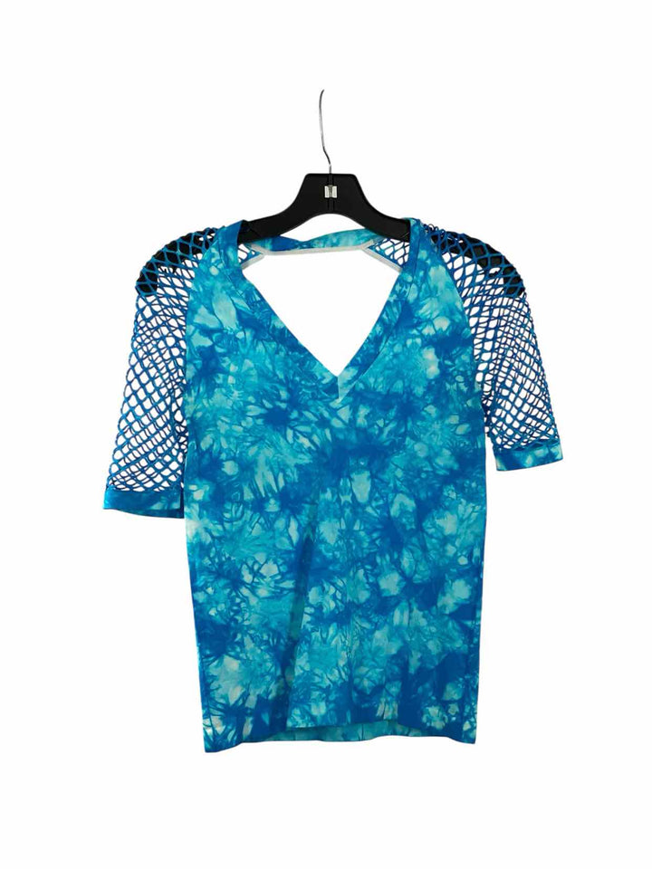 Venus Size S Blue Batik Short Sleeve Shirts