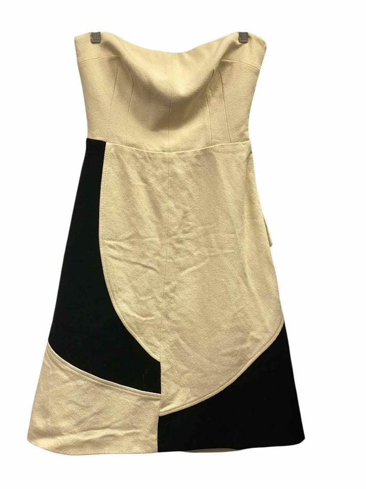Piazza Sempione Size S Cream Black Dress