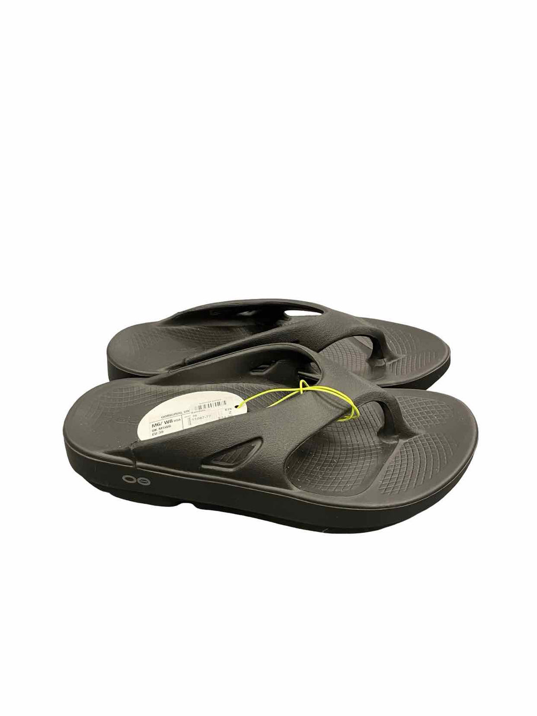 Oofos Shoe Size 39 Black OOriginal Recovery Flip flop NWT Sandals