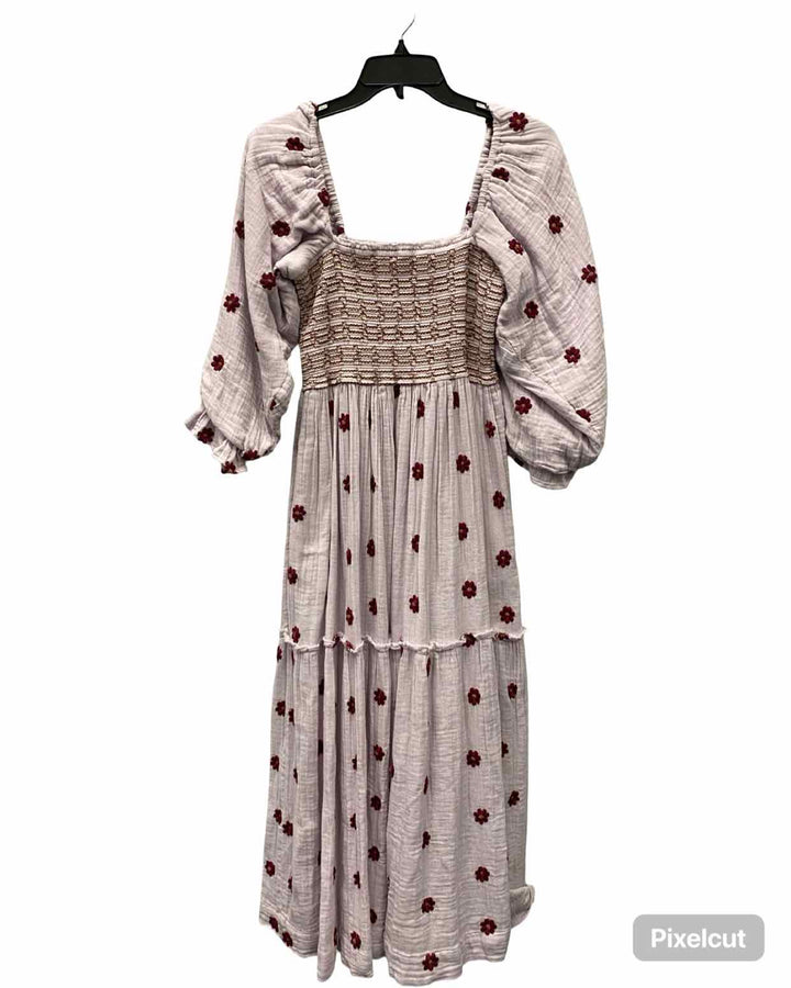 Free People Size S Purple Red Flowers Dress