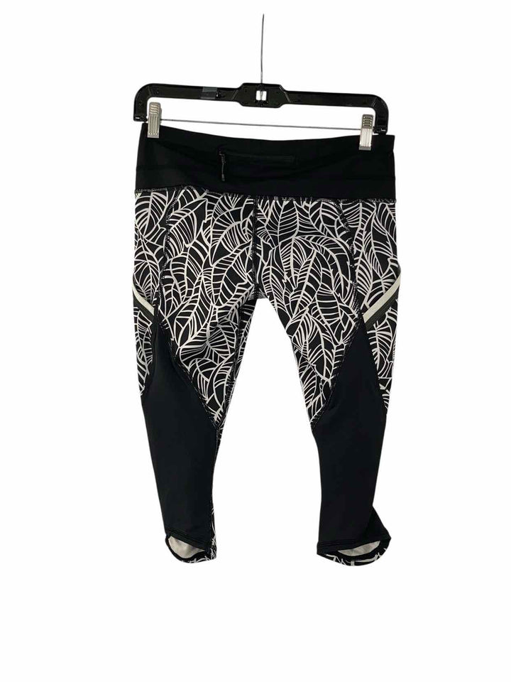 Lululemon Size 6 Black White Athletic Pants