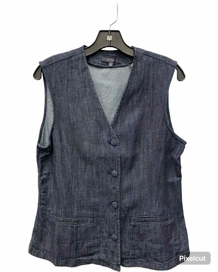 NYDJ Size S Navy 100% Cotton Vest