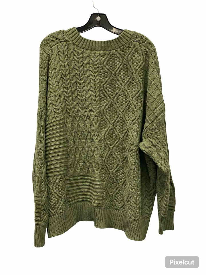 Natural Reflections Size 2X Green Sweater