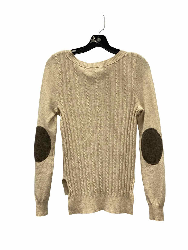 Aqua Cashmere Size M Tan 100% cashmere Sweater