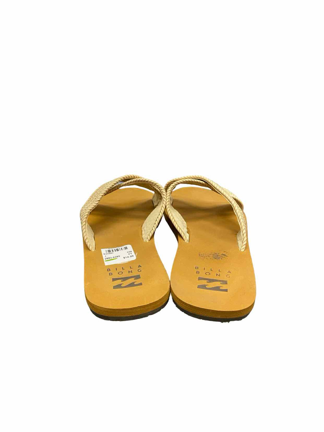 BILLABONG Shoe Size 7 Beige Avery Slide Sandals
