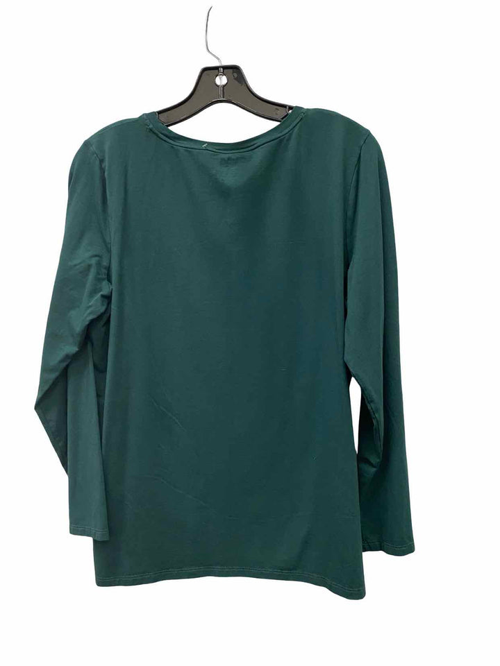 Chico's Size L Green Long Sleeve Shirts