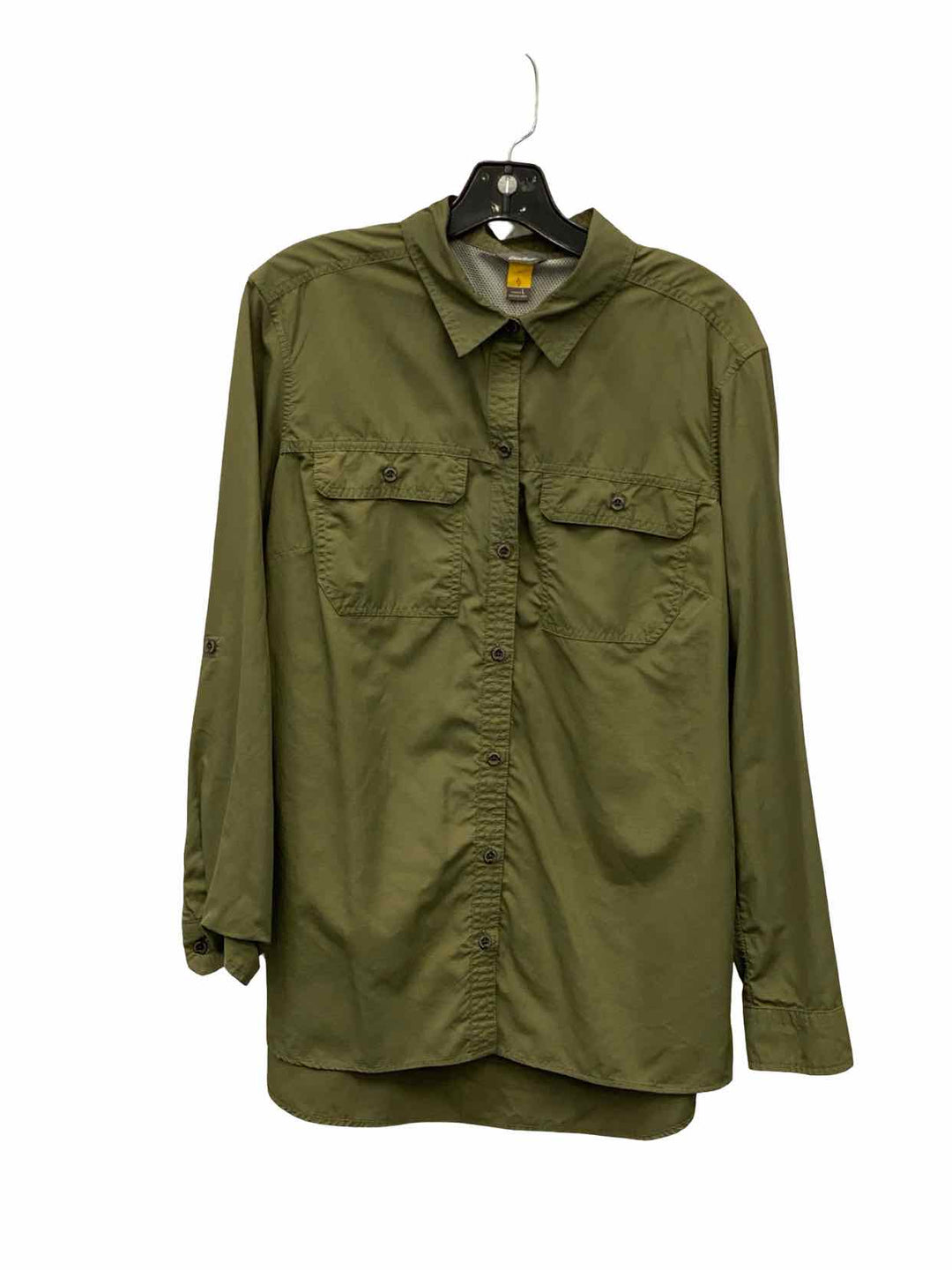 Eddie Bauer Size L Green Long Sleeve Shirts