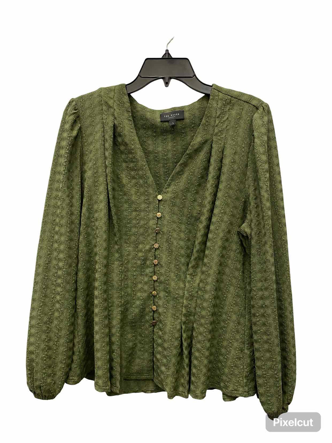 Ted Baker Size L Green Long Sleeve Shirts
