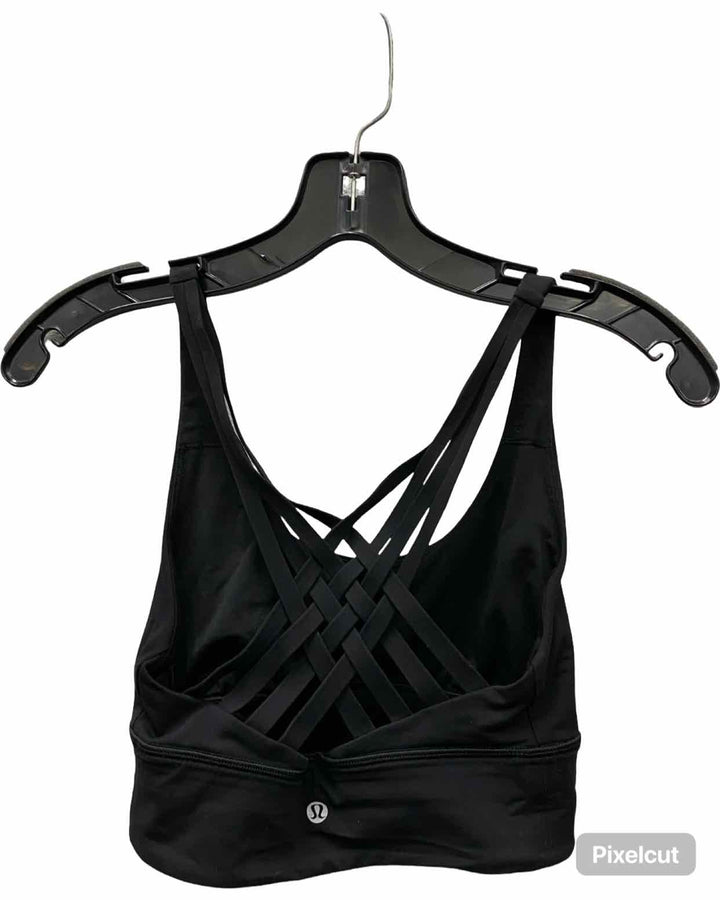 Lululemon Size 4 Black Athletic Bra