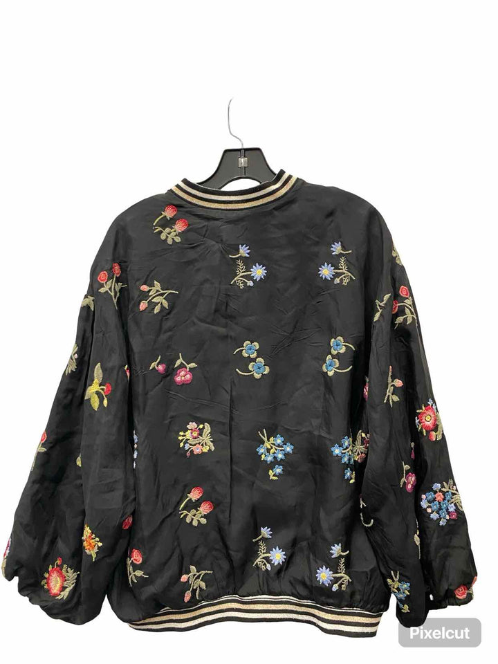 Johnny Was Size S Black Embroidered Coat(short)