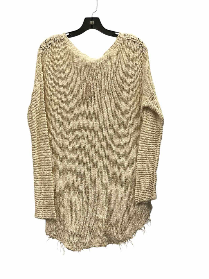 Free People Size L Cream Sweater