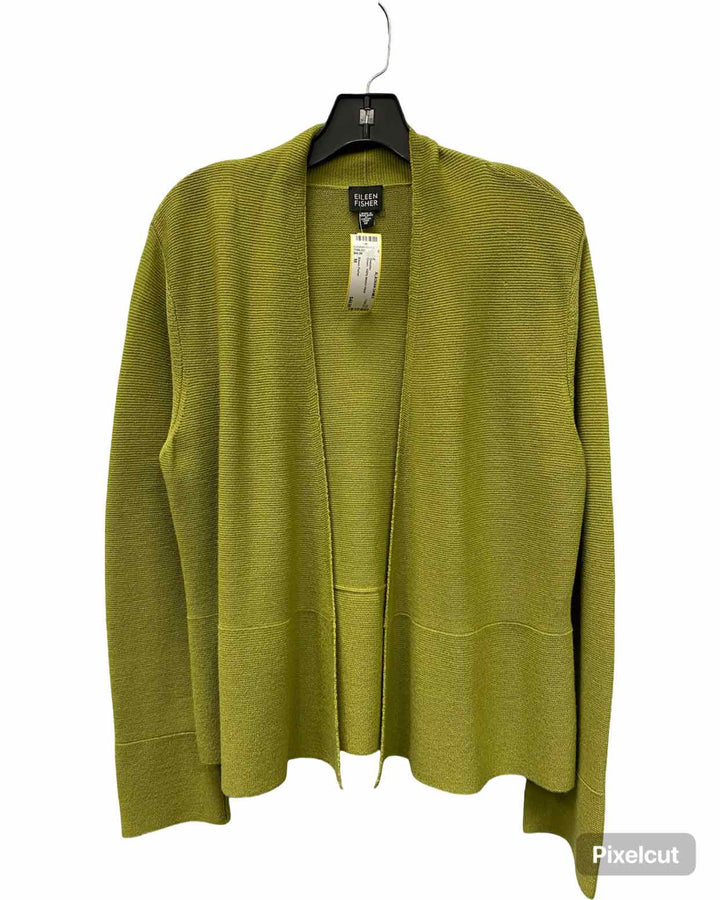 Eileen Fisher Size M Green 100% Merino Wool Sweater