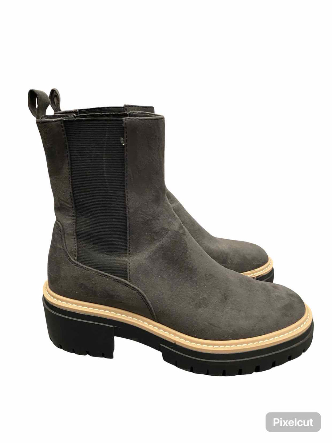 Open Edit Shoe Size 9 Grey Manmade Mya MG Sole Chelsea Boots Boots(Ankle)