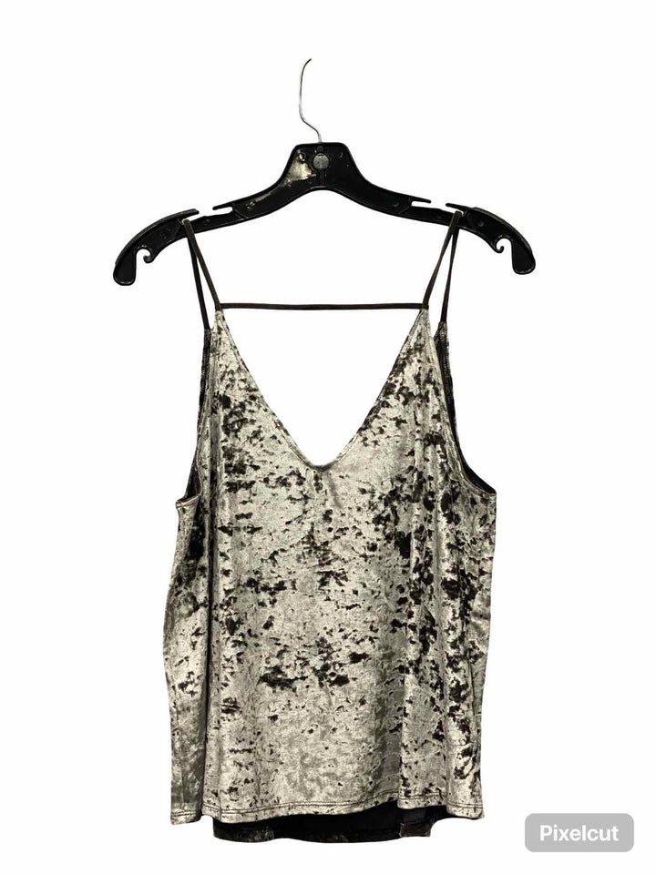 American Eagle Size L Silver Tank Top