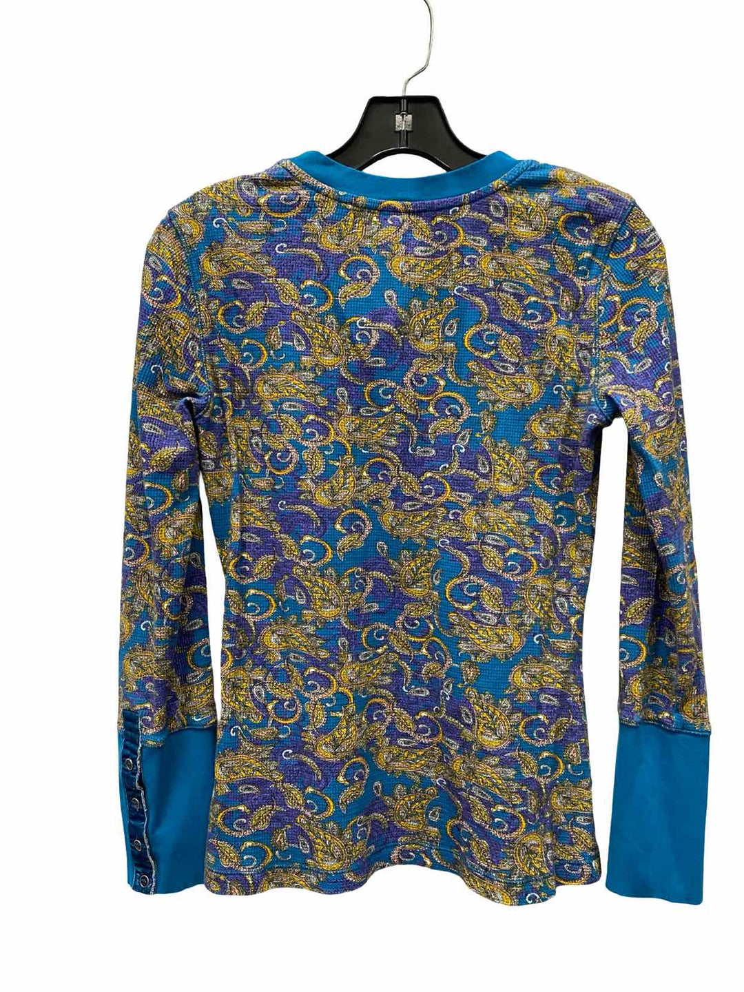 Sundance Size M Blue Print Long Sleeve Shirts