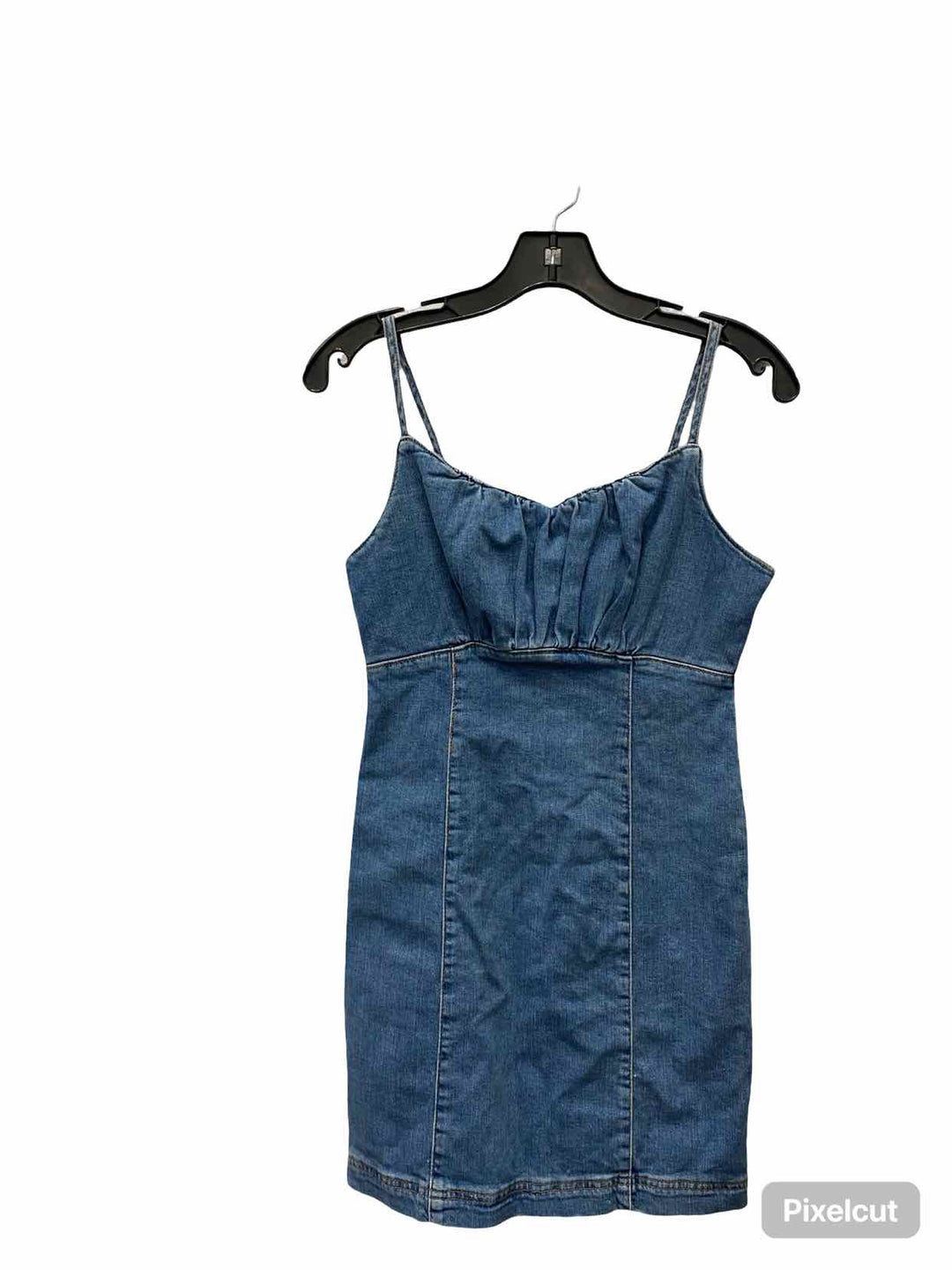 TOPSHOP Size M Blue Denim Dress