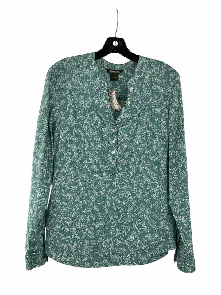 Eddie Bauer Size L Blue Long Sleeve Shirts