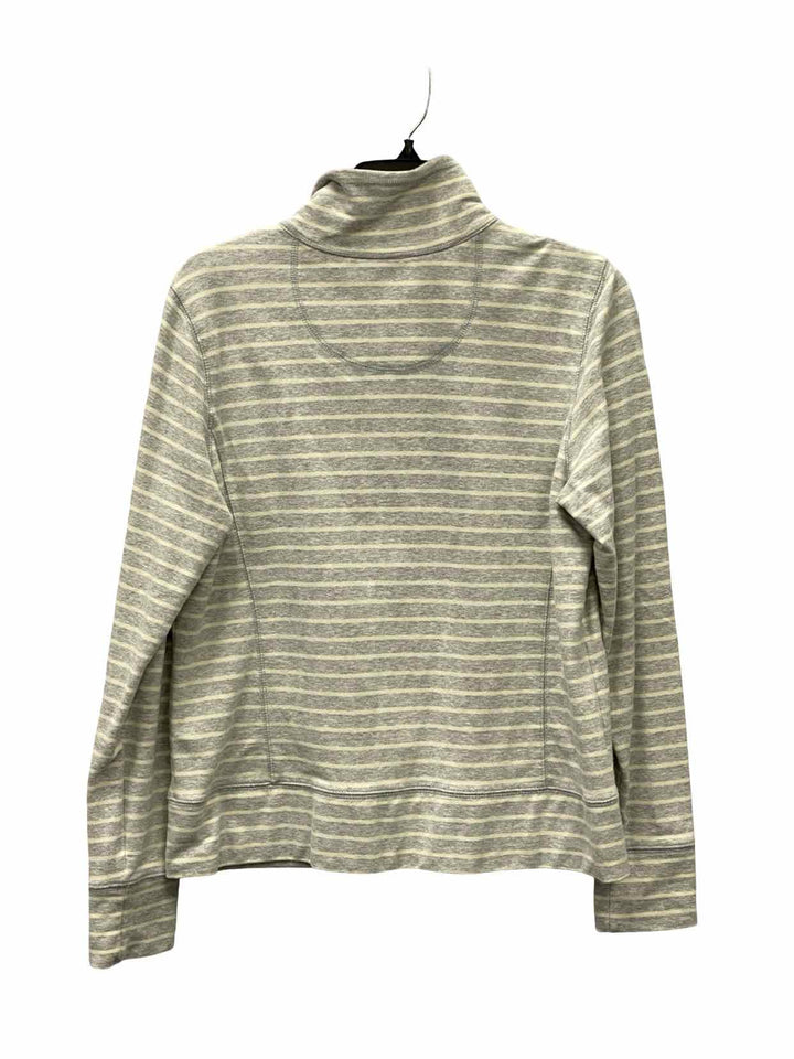 LL Bean Size S Gray Striped Jacket (Outdoor)