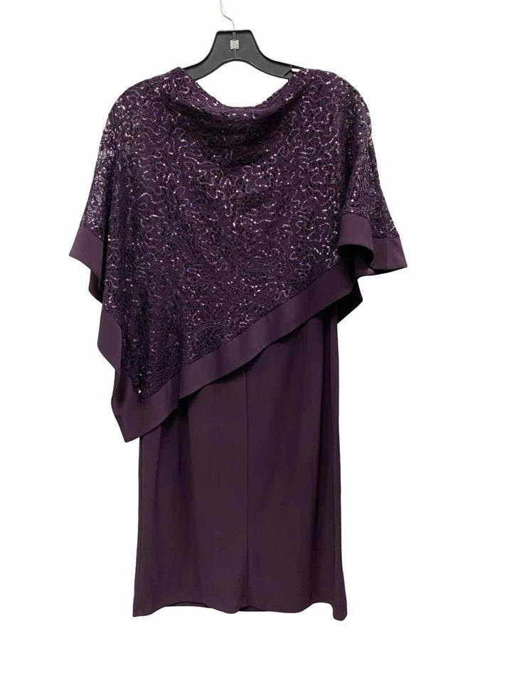 Roz & Ali Size 6 Purple Dress