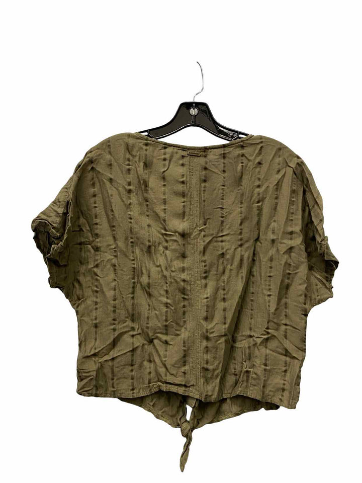 PrAna Size L Green Short Sleeve Shirts