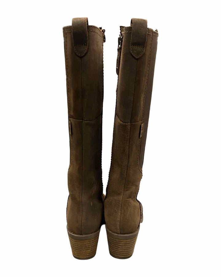 Teva Shoe Size 7 Brown Leather Anaya Tall Boots(knee)