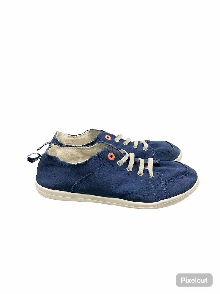 Vionic Shoe Size 9.5 Navy Canvas Sneakers