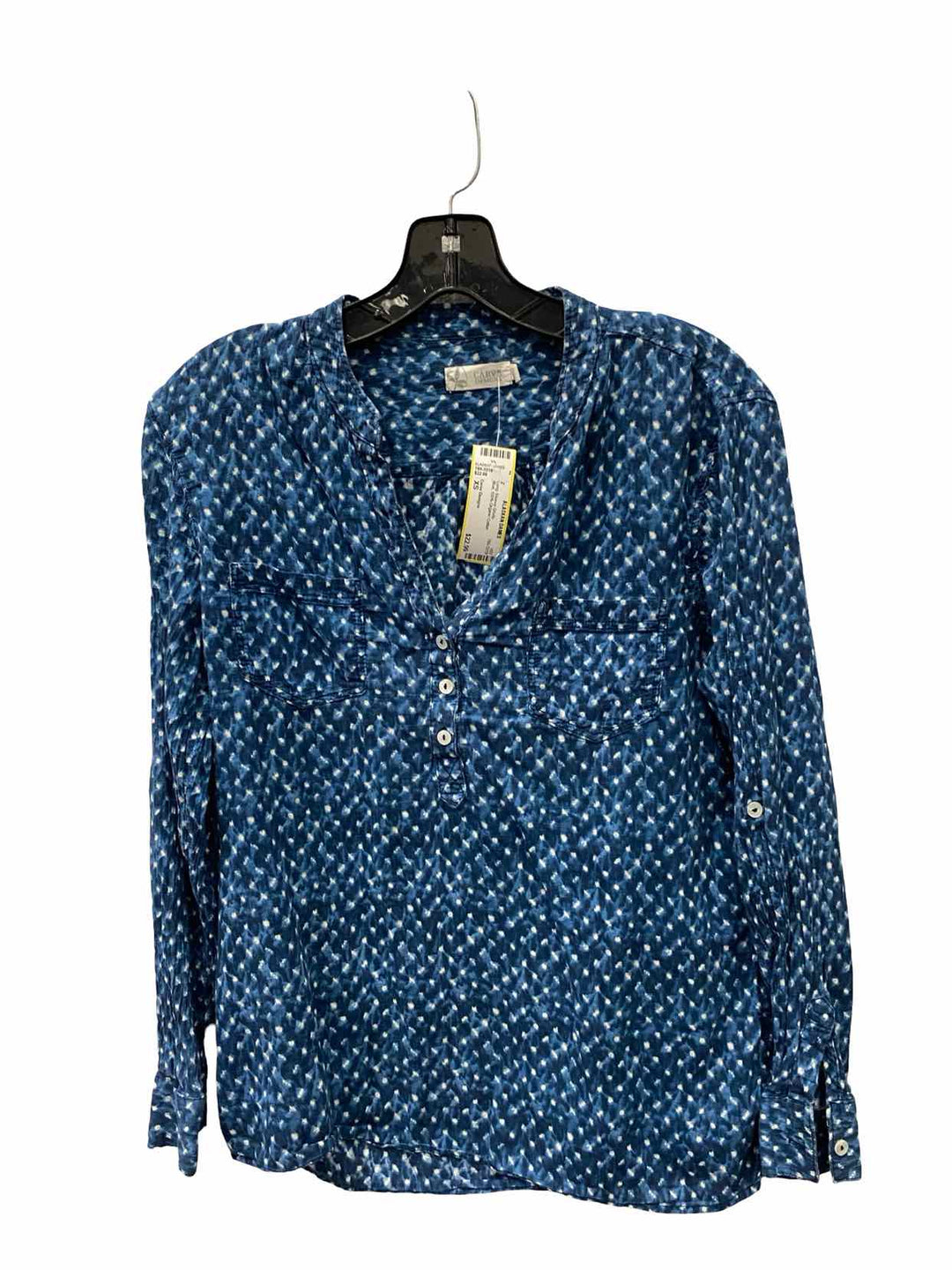 Carve Designs Size XS Blue 100% Organic Cotton Long Sleeve Shirts