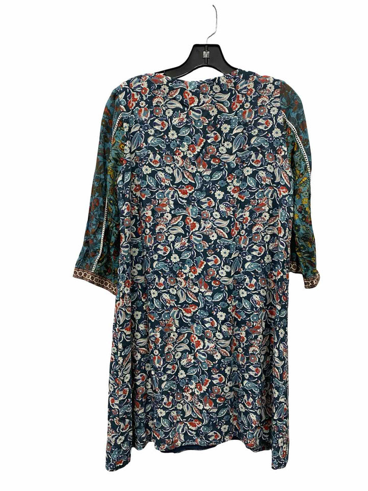 Sundance Size S Blue Floral Dress