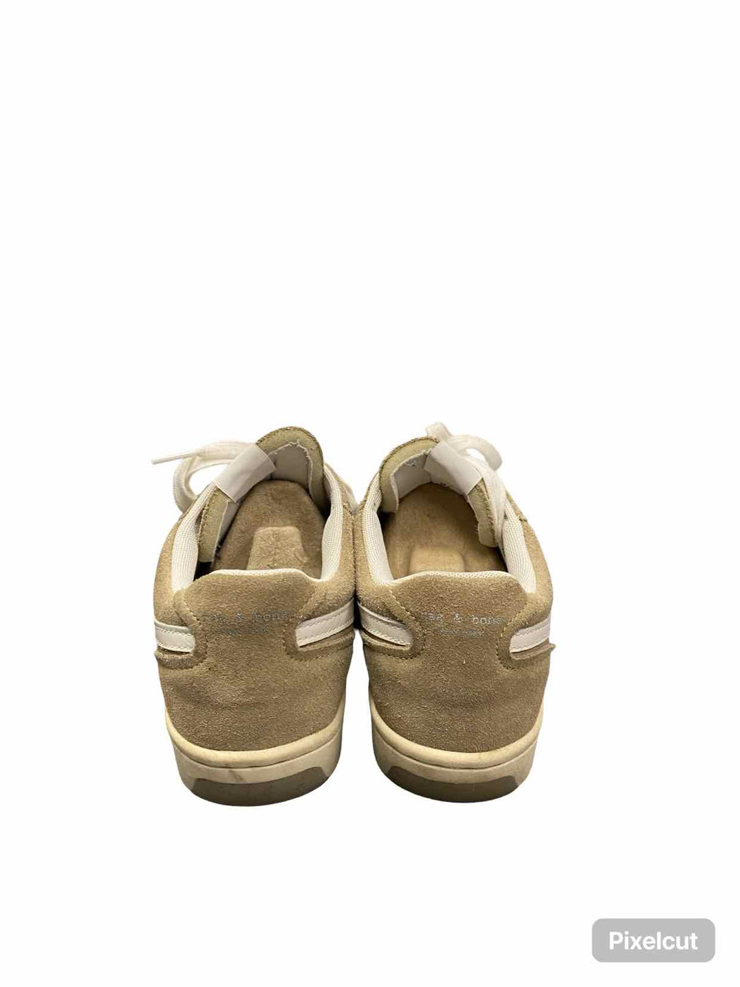 Rag & Bone Shoe Size 37.5 Dove/Sand Suede/Leather Retro Court Sneakers