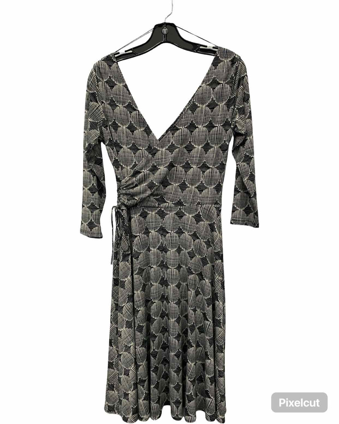 London Times Size 8 Black White Dress