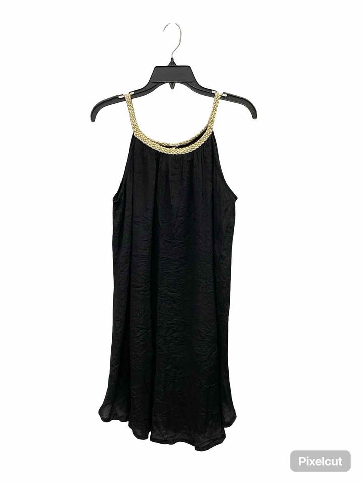India Boutique Size One Size Black Gold Dress