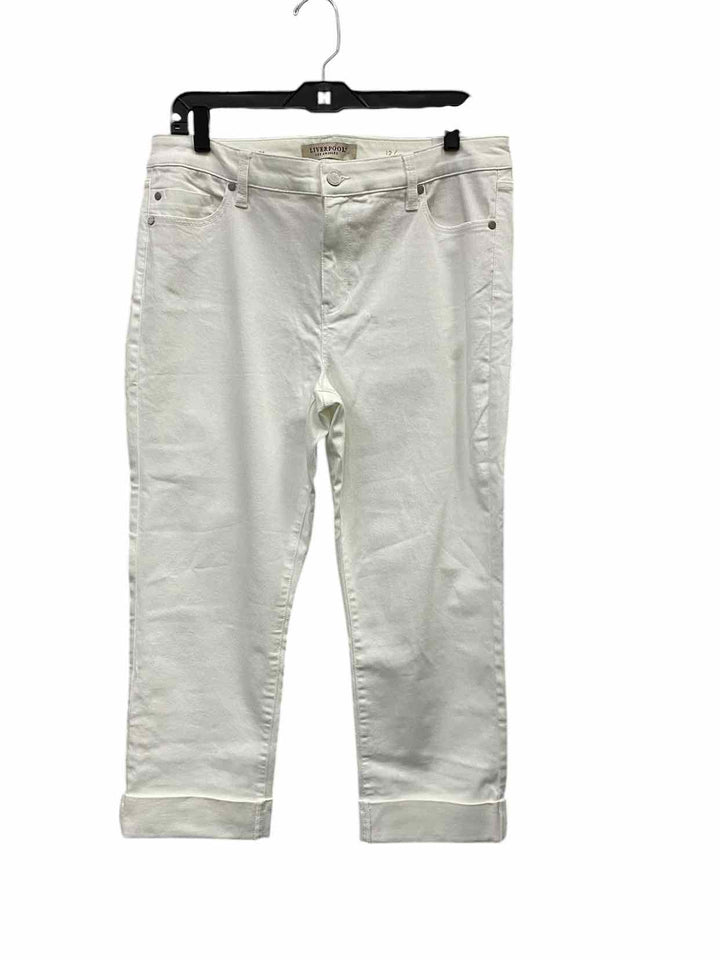 Liverpool Size 12 White Denim Jeans